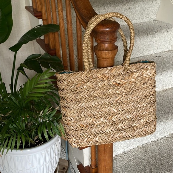 Natural Woven Bohemian Tote Bag Starfish Inside - Picture 4 of 9